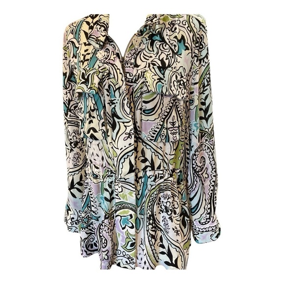 Black Label Chico’s Paisley Easy Jacket - Picture 9 of 9